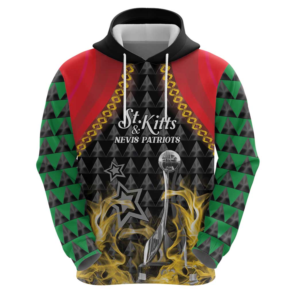 Custom St Kitts Nevis Cricket Patriots Hoodie Road To Victory - Wonder Print Shop
