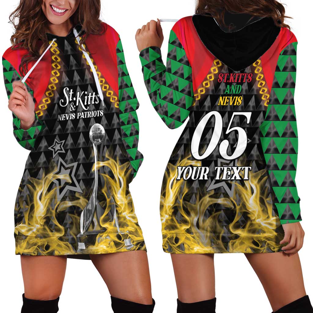 Custom St Kitts Nevis Cricket Patriots Hoodie Dress Road To Victory - Wonder Print Shop