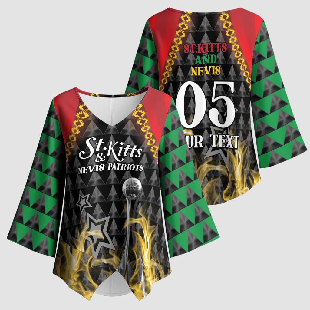 Custom St Kitts Nevis Cricket Patriots Kimono Sleeve Blouse Road To Victory - Wonder Print Shop