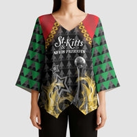 Custom St Kitts Nevis Cricket Patriots Kimono Sleeve Blouse Road To Victory - Wonder Print Shop