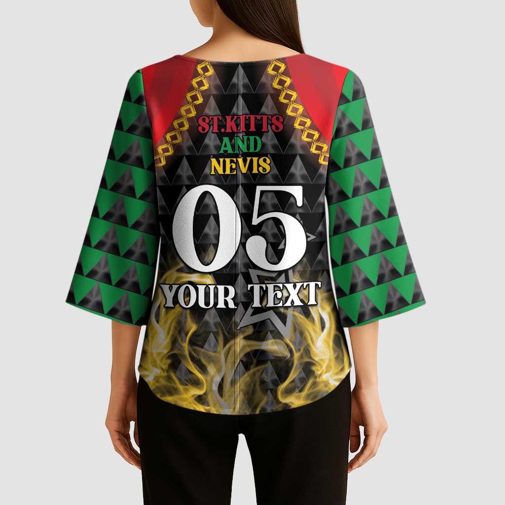 Custom St Kitts Nevis Cricket Patriots Kimono Sleeve Blouse Road To Victory - Wonder Print Shop