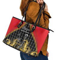 St Kitts Nevis Cricket Patriots Leather Tote Bag Road To Victory - Wonder Print Shop