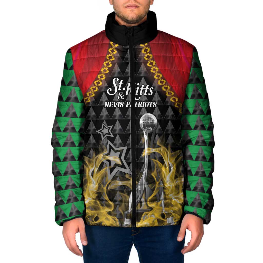 Custom St Kitts Nevis Cricket Patriots Padded Jacket Road To Victory - Wonder Print Shop