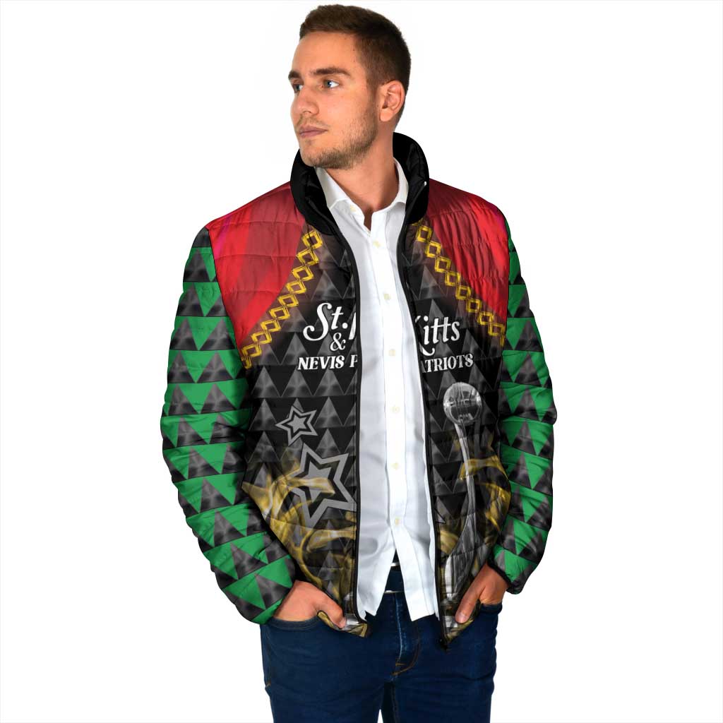 Custom St Kitts Nevis Cricket Patriots Padded Jacket Road To Victory - Wonder Print Shop