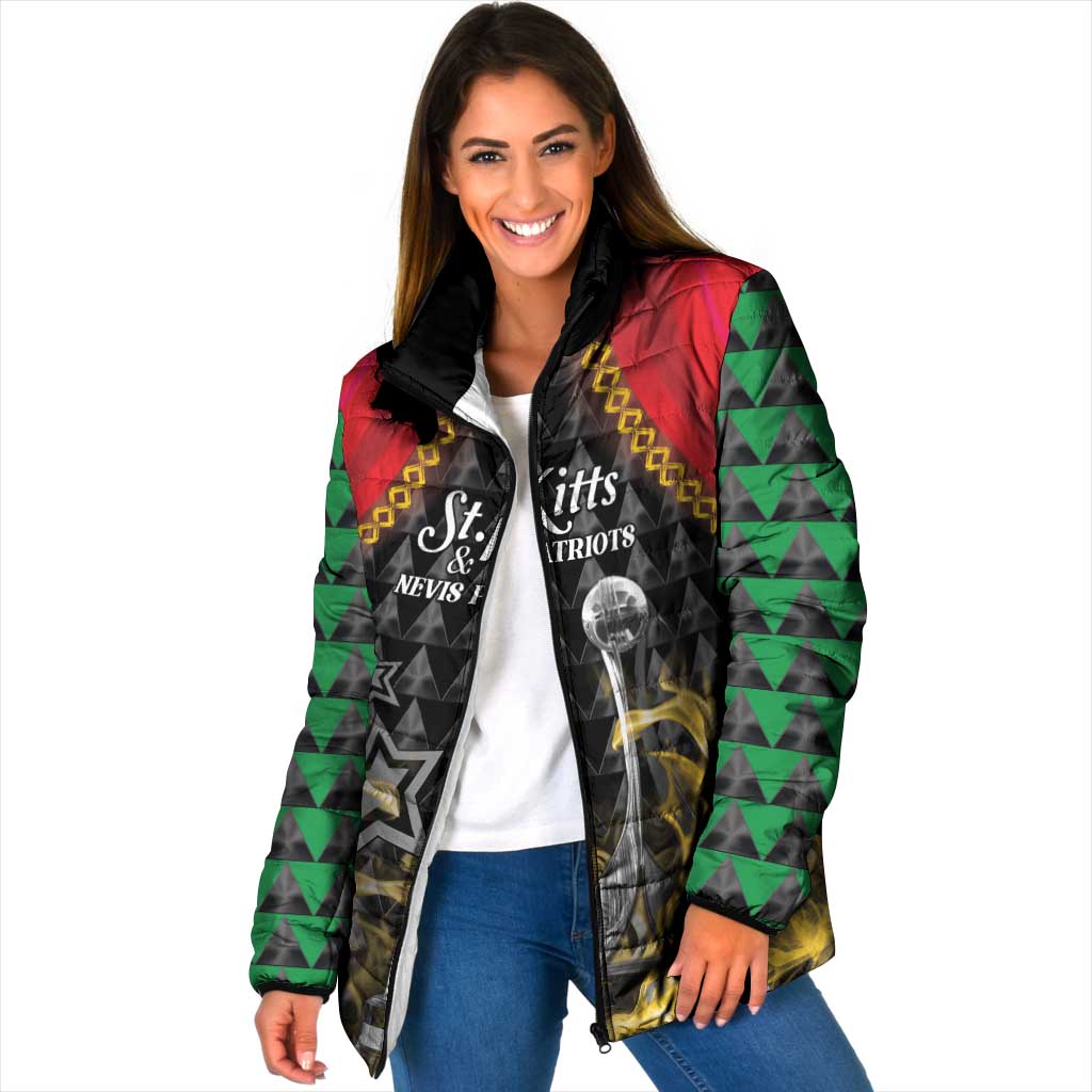 Custom St Kitts Nevis Cricket Patriots Padded Jacket Road To Victory - Wonder Print Shop