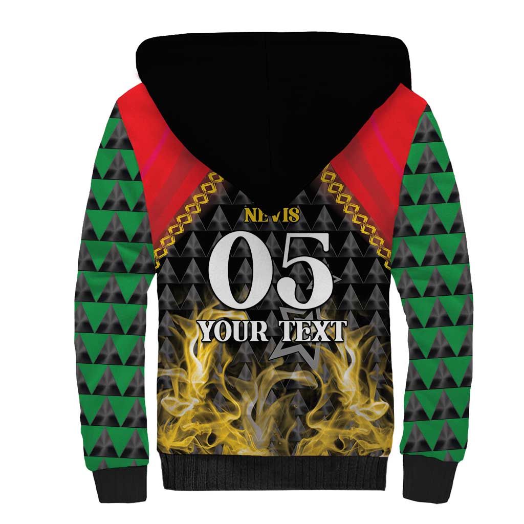 Custom St Kitts Nevis Cricket Patriots Sherpa Hoodie Road To Victory - Wonder Print Shop