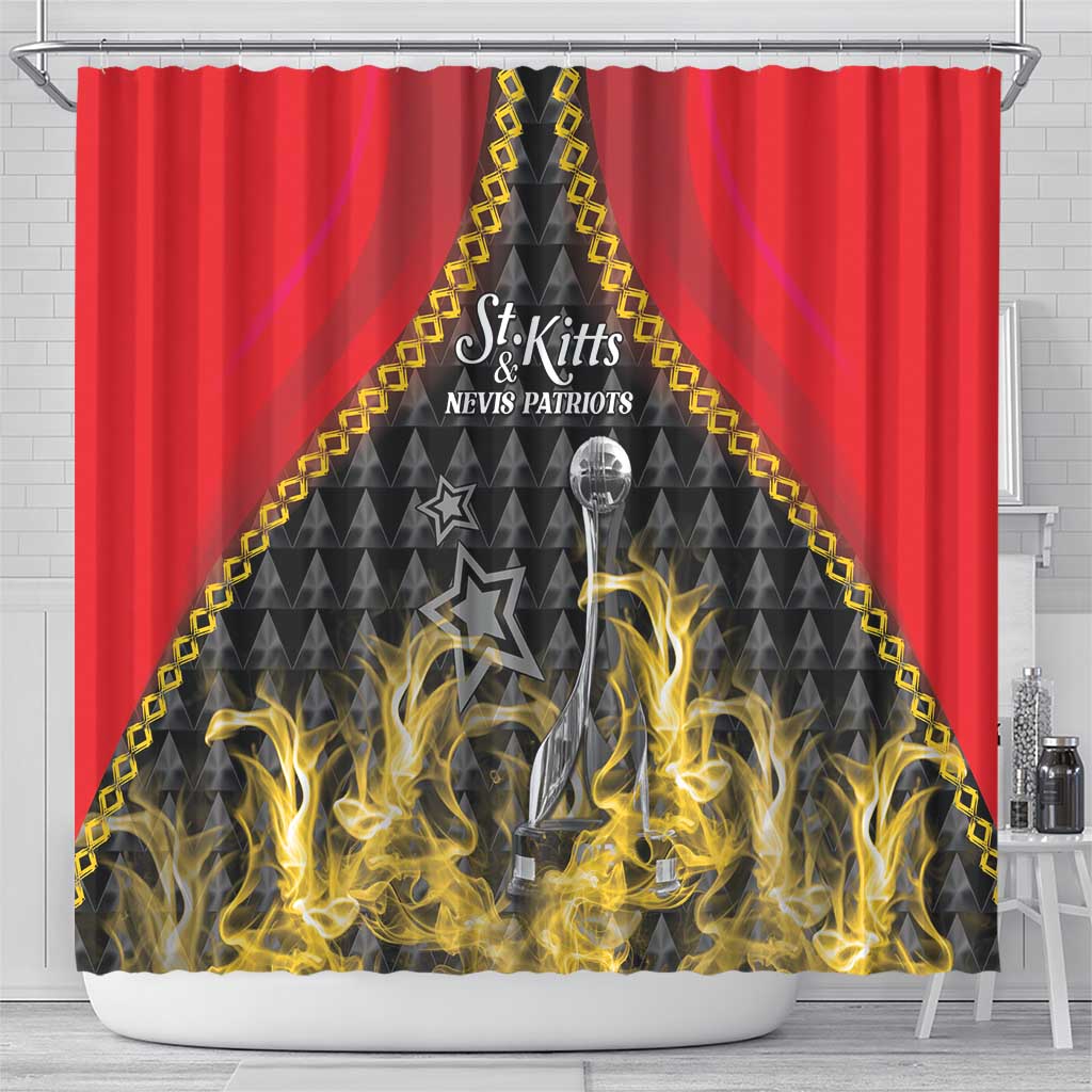 St Kitts Nevis Cricket Patriots Shower Curtain Road To Victory - Wonder Print Shop