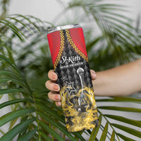 Custom St Kitts Nevis Cricket Patriots Skinny Tumbler Road To Victory - Wonder Print Shop