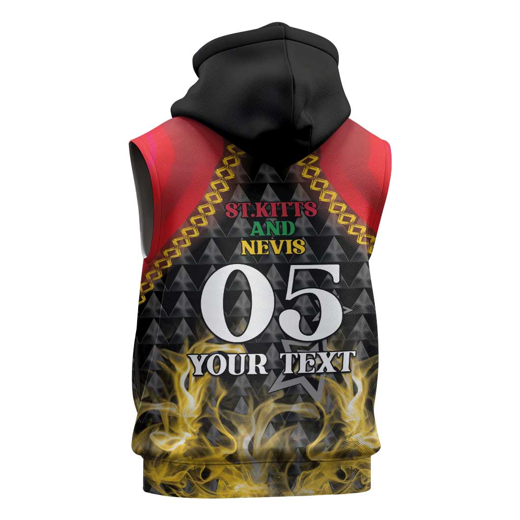 Custom St Kitts Nevis Cricket Patriots Sleeveless Hoodie Road To Victory - Wonder Print Shop