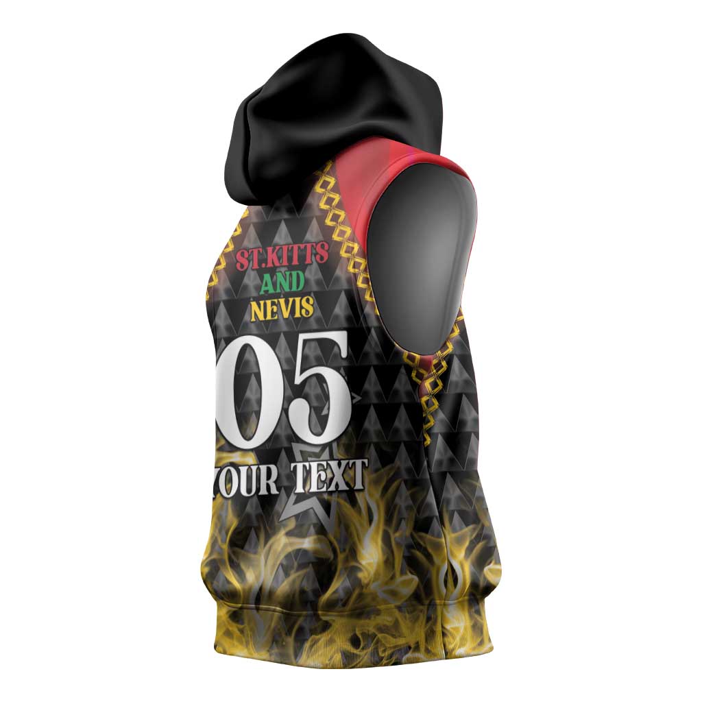 Custom St Kitts Nevis Cricket Patriots Sleeveless Hoodie Road To Victory - Wonder Print Shop
