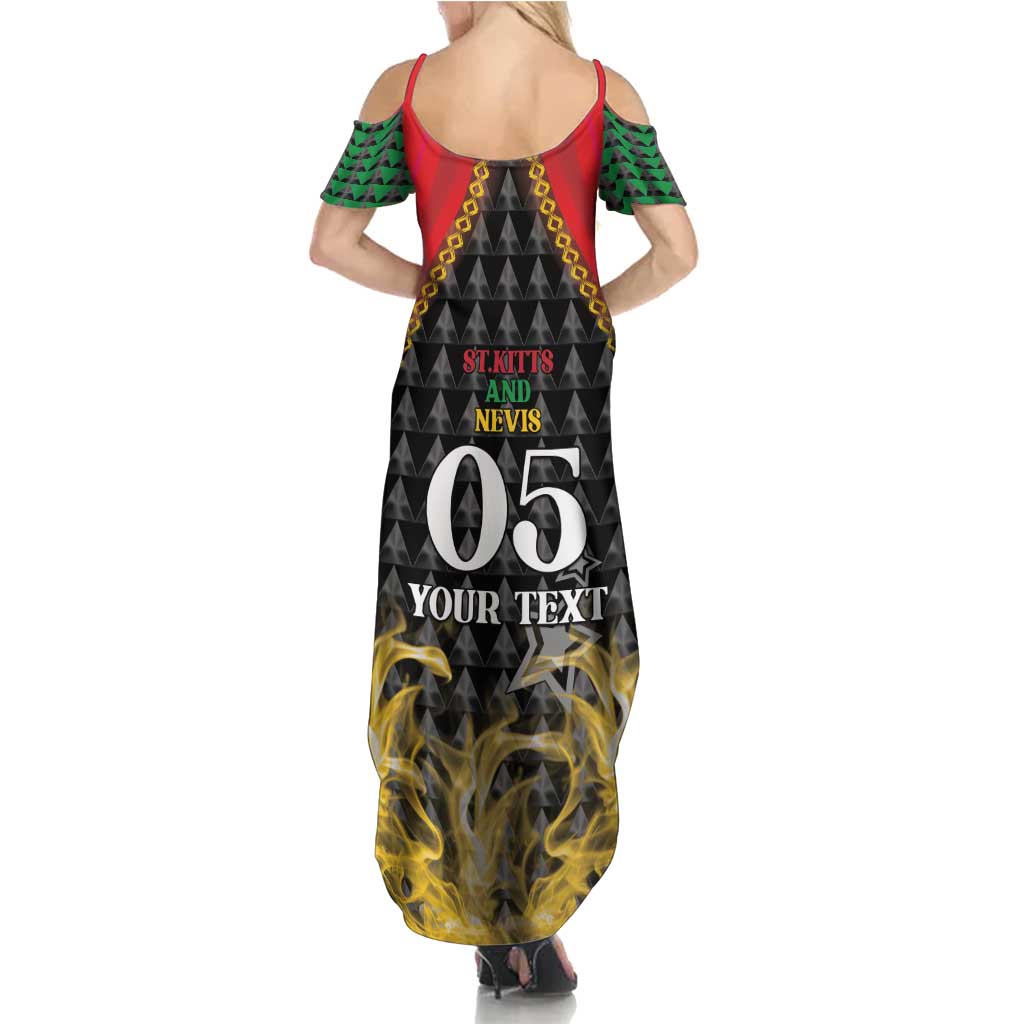 Custom St Kitts Nevis Cricket Patriots Summer Maxi Dress Road To Victory - Wonder Print Shop