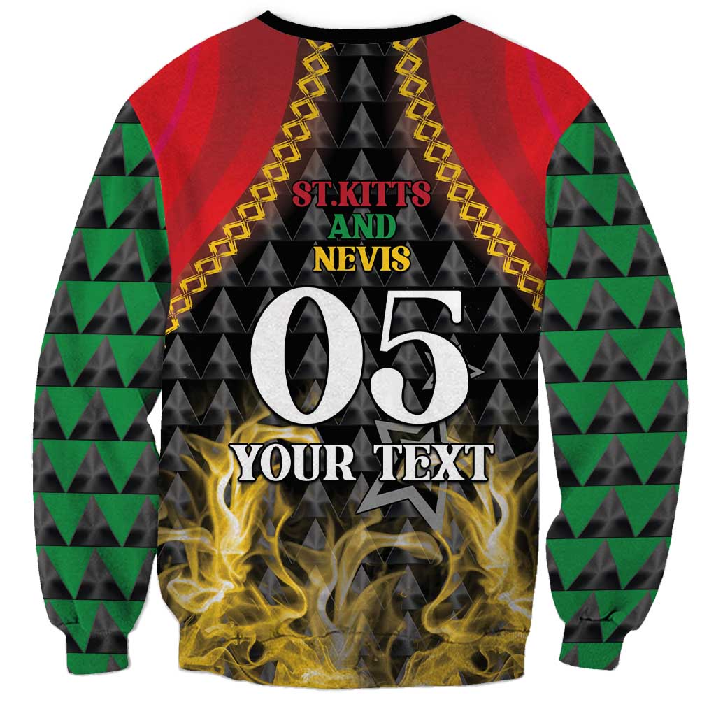 Custom St Kitts Nevis Cricket Patriots Sweatshirt Road To Victory - Wonder Print Shop