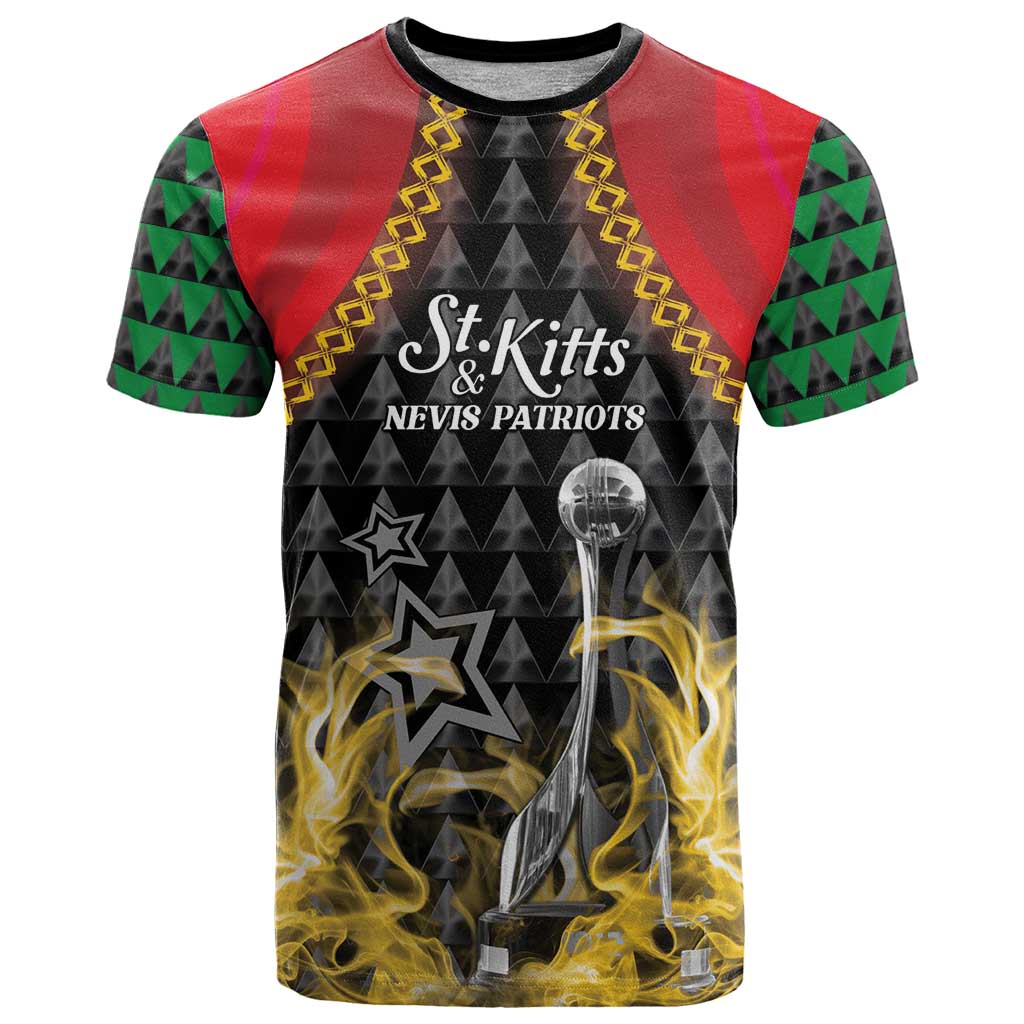 Custom St Kitts Nevis Cricket Patriots T Shirt Road To Victory - Wonder Print Shop