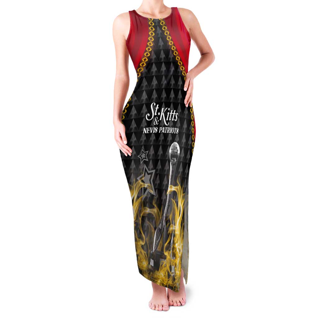 Custom St Kitts Nevis Cricket Patriots Tank Maxi Dress Road To Victory - Wonder Print Shop