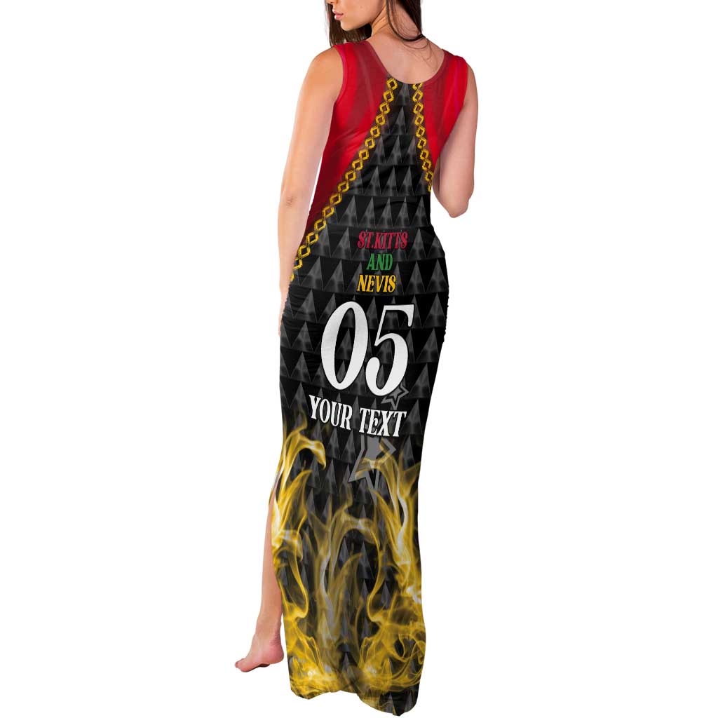 Custom St Kitts Nevis Cricket Patriots Tank Maxi Dress Road To Victory - Wonder Print Shop