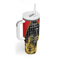 Custom St Kitts Nevis Cricket Patriots Tumbler With Handle Road To Victory - Wonder Print Shop