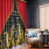 St Kitts Nevis Cricket Patriots Window Curtain Road To Victory - Wonder Print Shop