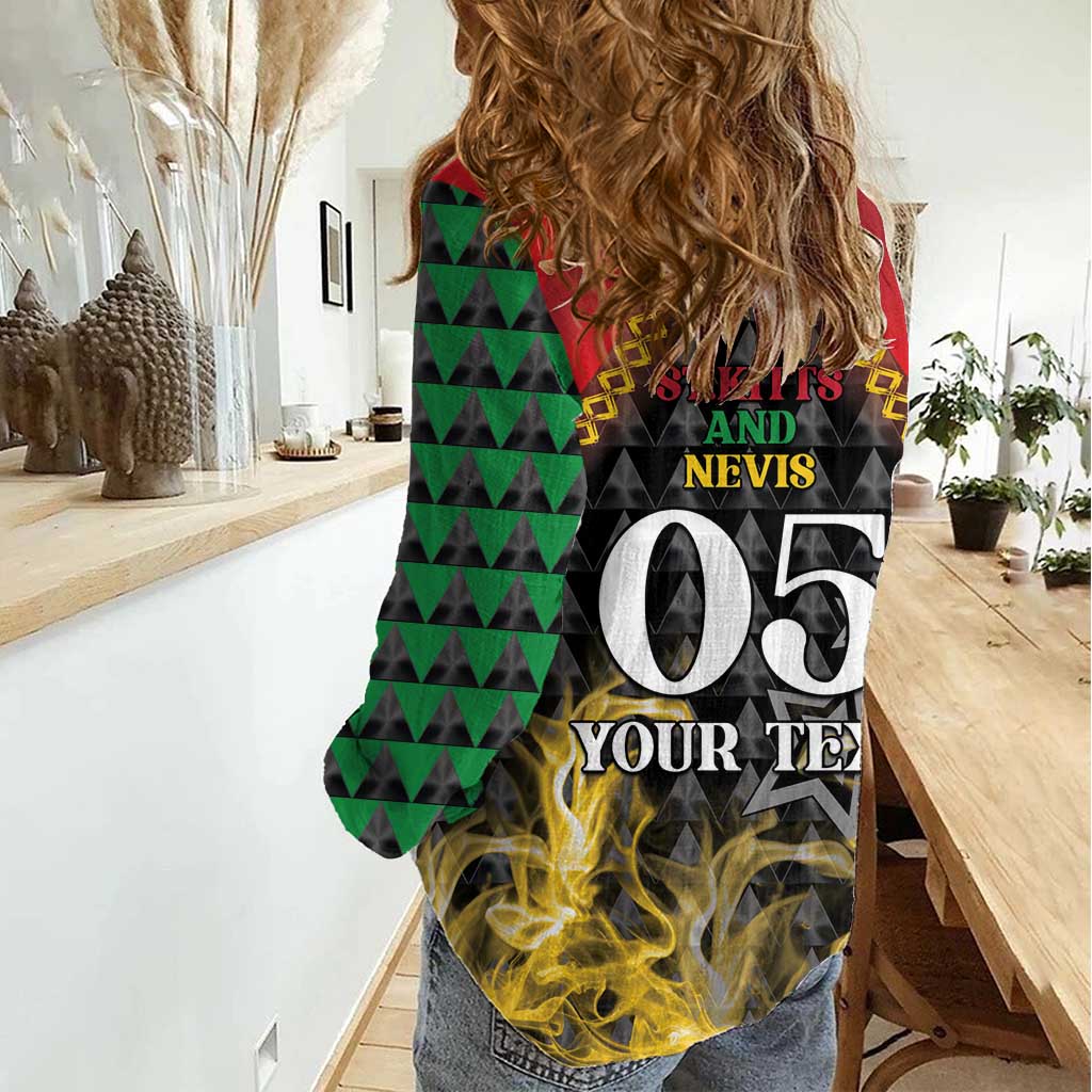 Custom St Kitts Nevis Cricket Patriots Women Casual Shirt Road To Victory - Wonder Print Shop