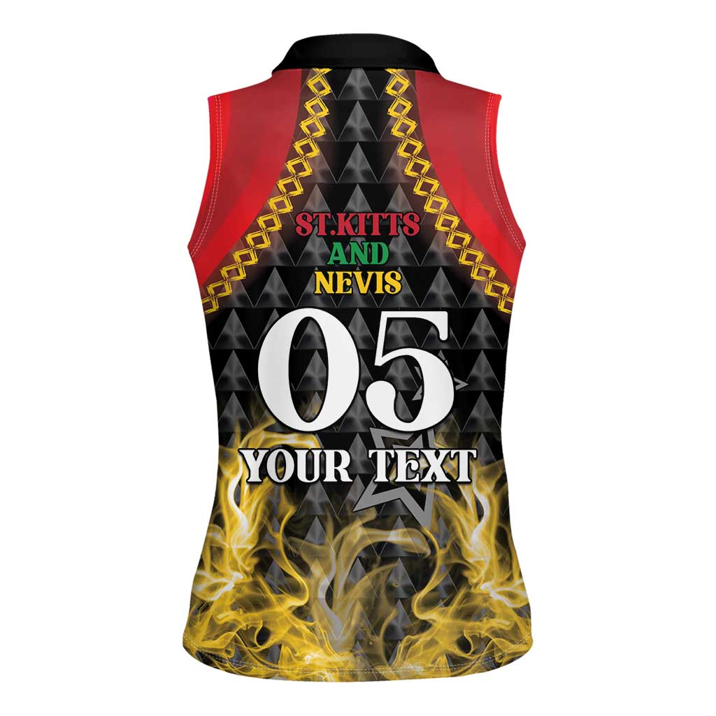 Custom St Kitts Nevis Cricket Patriots Women Sleeveless Polo Shirt Road To Victory - Wonder Print Shop