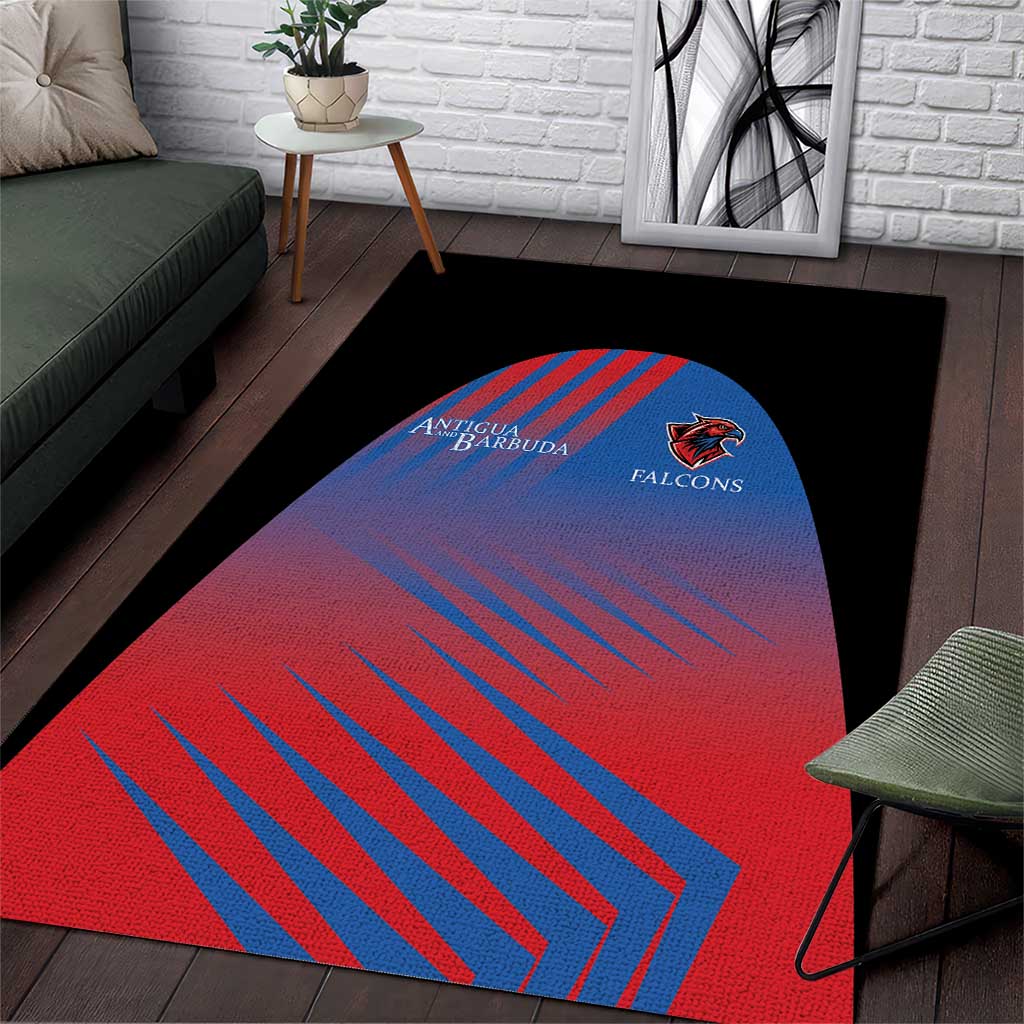 Antigua and Barbuda Cricket Area Rug Falcons Unstoppable - Wonder Print Shop