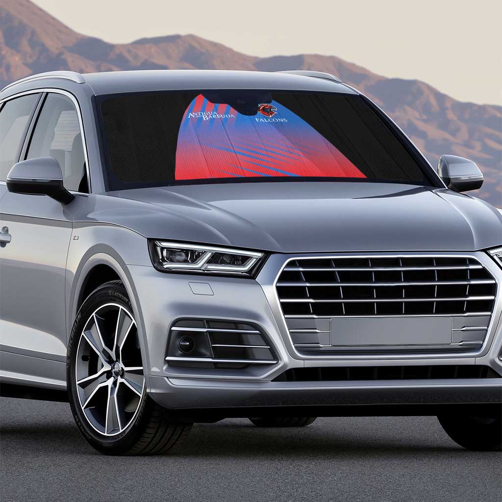 Antigua and Barbuda Cricket Auto Sun Shade Falcons Unstoppable - Wonder Print Shop