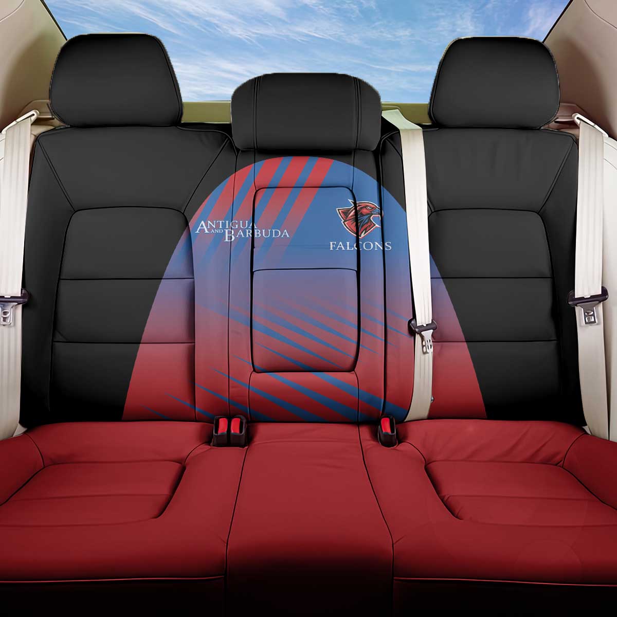 Antigua and Barbuda Cricket Back Car Seat Cover Falcons Unstoppable - Wonder Print Shop