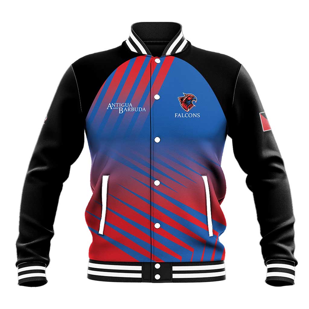 Custom Antigua and Barbuda Cricket Baseball Jacket Falcons Unstoppable - Wonder Print Shop