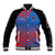 Custom Antigua and Barbuda Cricket Baseball Jacket Falcons Unstoppable - Wonder Print Shop