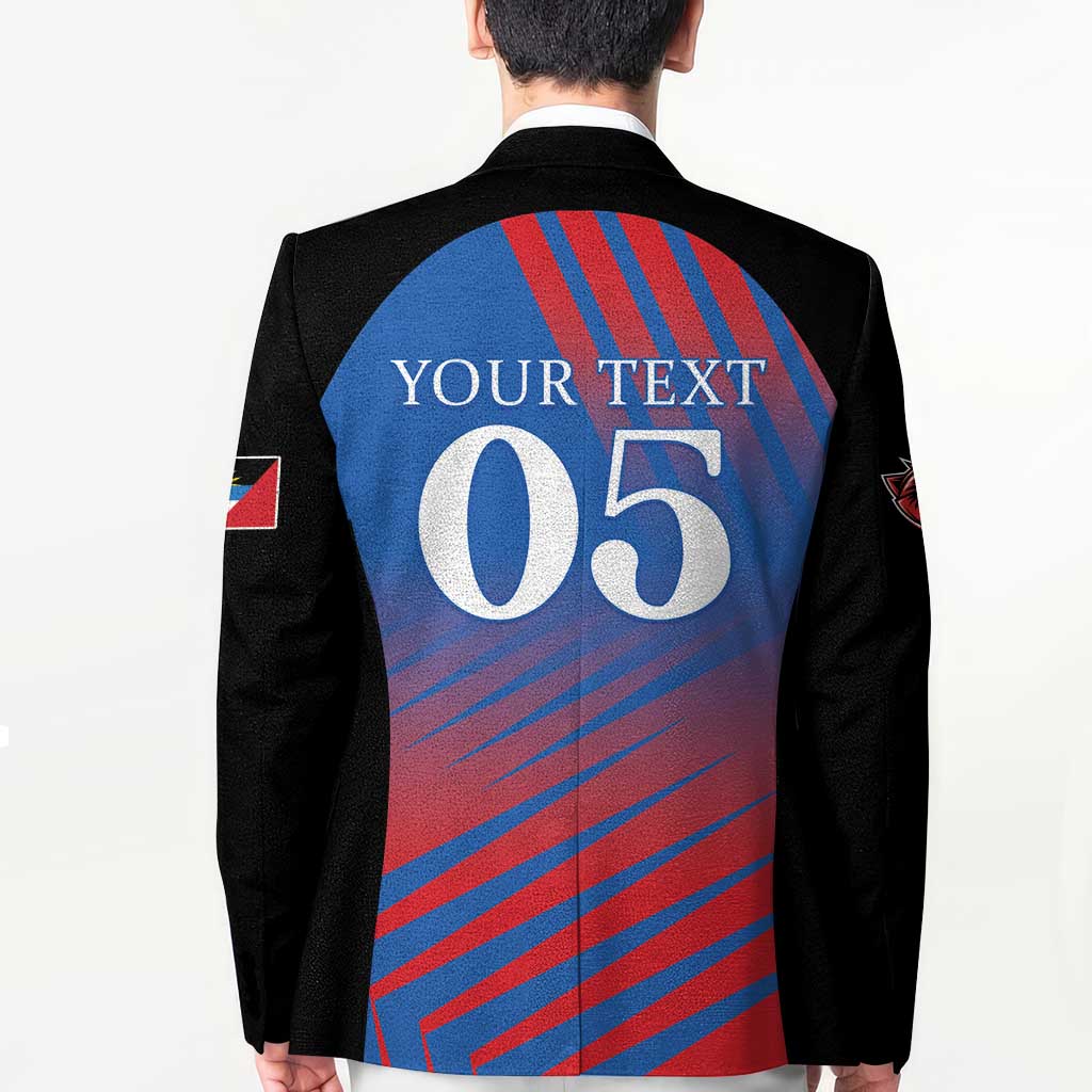 Custom Antigua and Barbuda Cricket Blazer Falcons Unstoppable - Wonder Print Shop