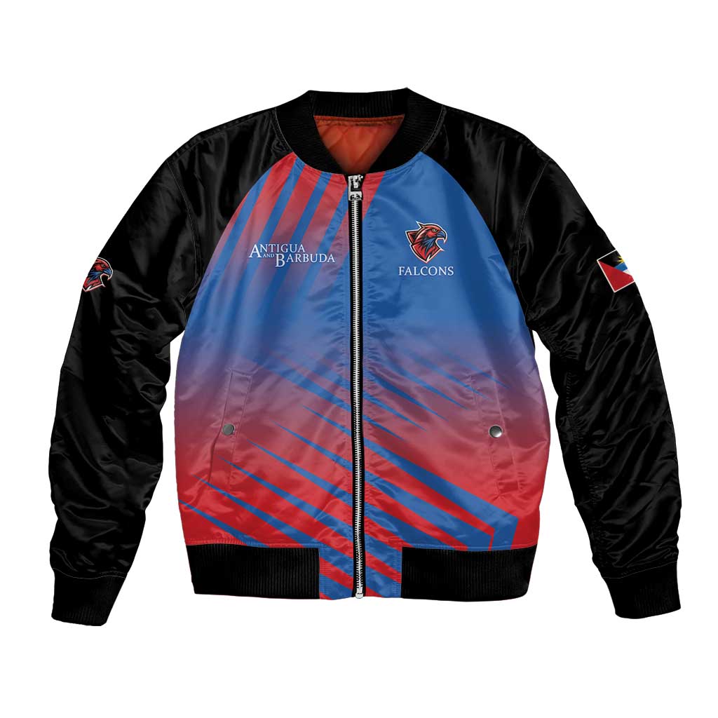 Custom Antigua and Barbuda Cricket Bomber Jacket Falcons Unstoppable - Wonder Print Shop