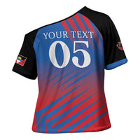 Custom Antigua and Barbuda Cricket Cross Shoulder Shirt Falcons Unstoppable - Wonder Print Shop