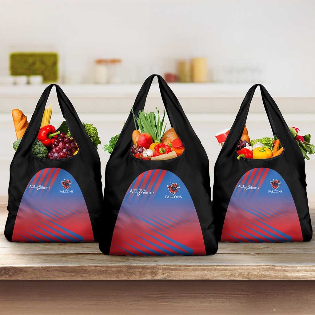 Antigua and Barbuda Cricket Grocery Bag Falcons Unstoppable - Wonder Print Shop