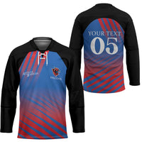 Custom Antigua and Barbuda Cricket Hockey Jersey Falcons Unstoppable - Wonder Print Shop
