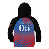 Custom Antigua and Barbuda Cricket Kid Hoodie Falcons Unstoppable - Wonder Print Shop