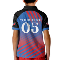 Custom Antigua and Barbuda Cricket Kid Polo Shirt Falcons Unstoppable - Wonder Print Shop