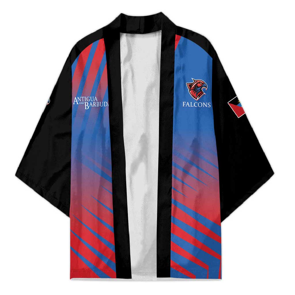 Custom Antigua and Barbuda Cricket Kimono Falcons Unstoppable - Wonder Print Shop