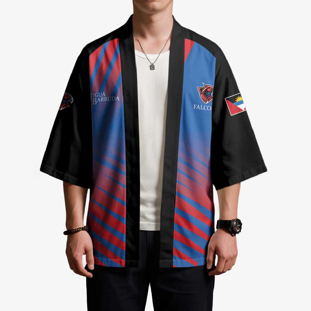 Custom Antigua and Barbuda Cricket Kimono Falcons Unstoppable - Wonder Print Shop
