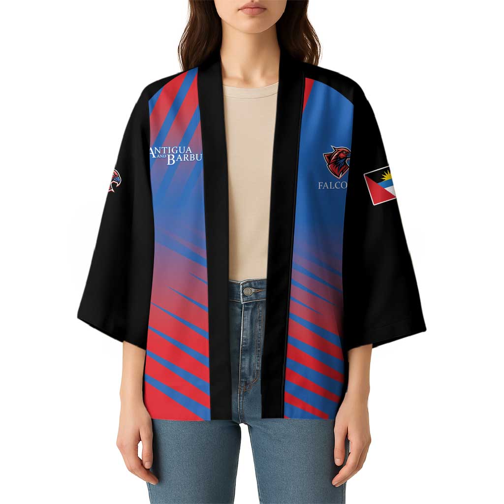 Custom Antigua and Barbuda Cricket Kimono Falcons Unstoppable - Wonder Print Shop