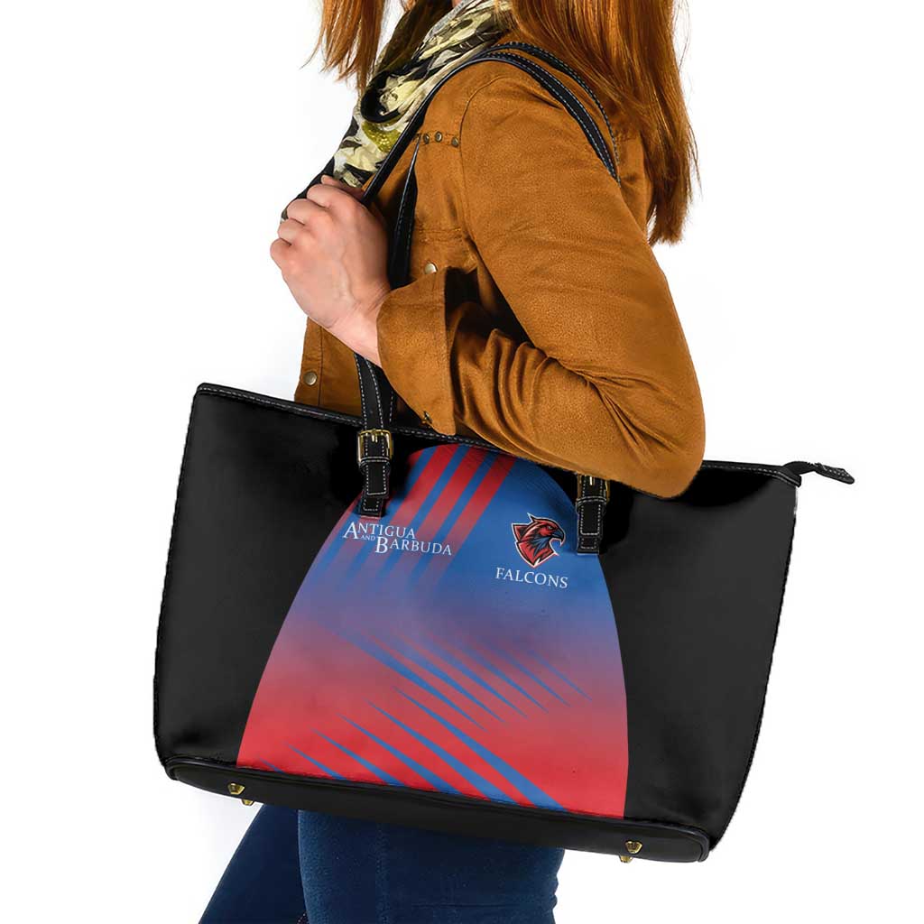 Antigua and Barbuda Cricket Leather Tote Bag Falcons Unstoppable - Wonder Print Shop