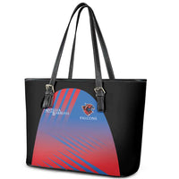 Antigua and Barbuda Cricket Leather Tote Bag Falcons Unstoppable - Wonder Print Shop