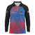 Custom Antigua and Barbuda Cricket Long Sleeve Polo Shirt Falcons Unstoppable - Wonder Print Shop