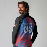 Custom Antigua and Barbuda Cricket Long Sleeve Polo Shirt Falcons Unstoppable - Wonder Print Shop