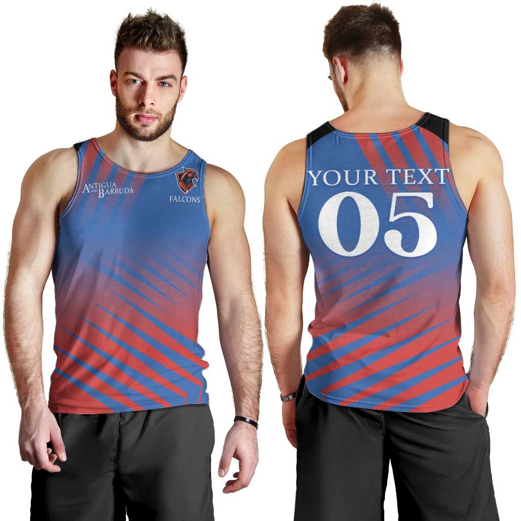 Custom Antigua and Barbuda Cricket Men Tank Top Falcons Unstoppable - Wonder Print Shop