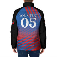Custom Antigua and Barbuda Cricket Padded Jacket Falcons Unstoppable - Wonder Print Shop