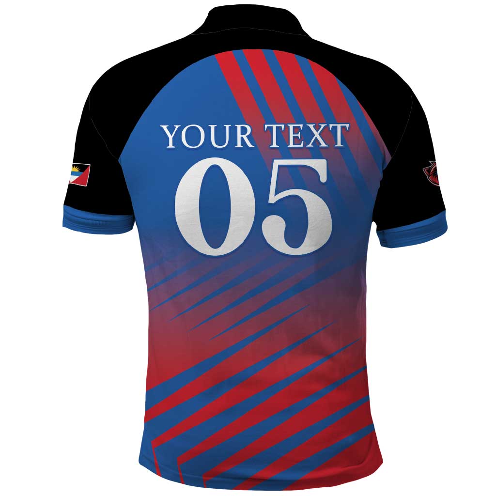 Custom Antigua and Barbuda Cricket Polo Shirt Falcons Unstoppable - Wonder Print Shop