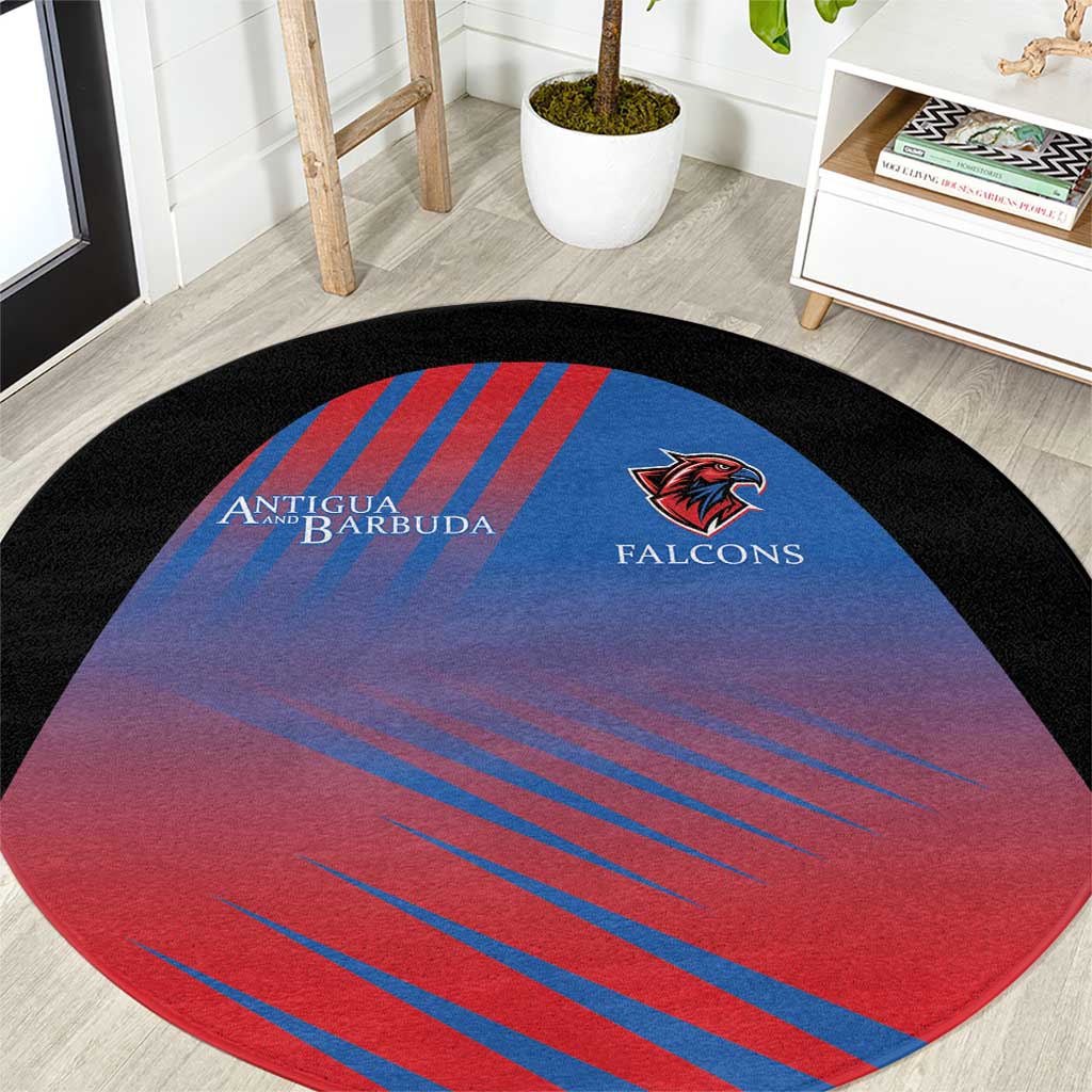 Antigua and Barbuda Cricket Round Carpet Falcons Unstoppable - Wonder Print Shop