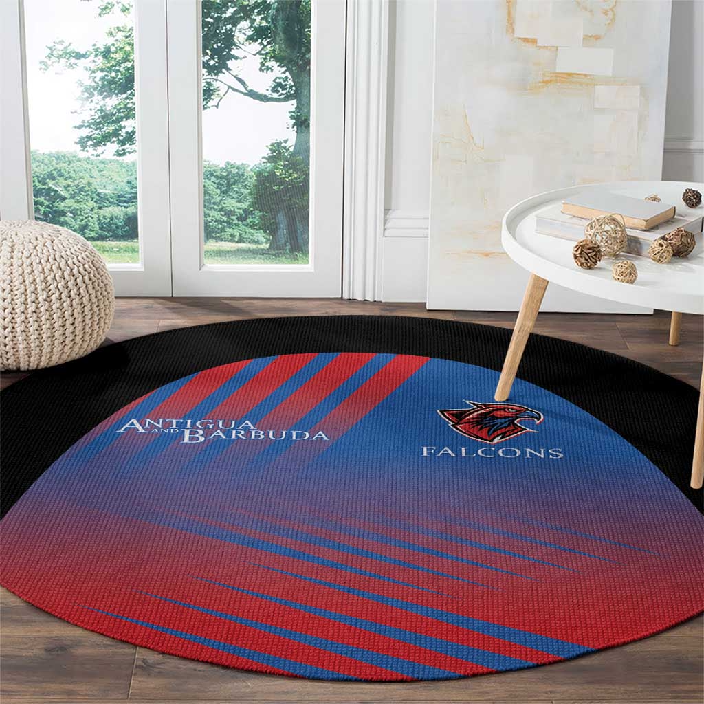 Antigua and Barbuda Cricket Round Carpet Falcons Unstoppable - Wonder Print Shop