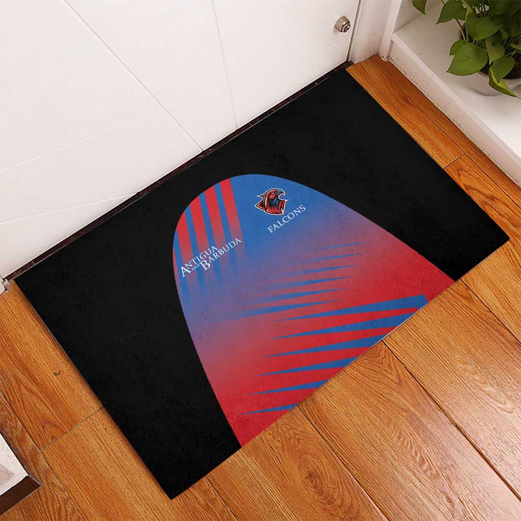 Antigua and Barbuda Cricket Rubber Doormat Falcons Unstoppable - Wonder Print Shop