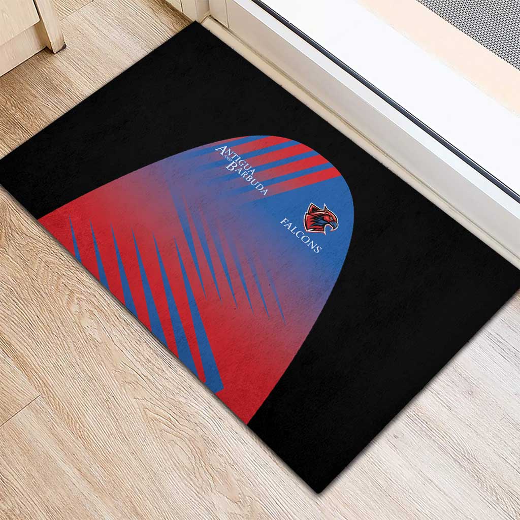 Antigua and Barbuda Cricket Rubber Doormat Falcons Unstoppable - Wonder Print Shop