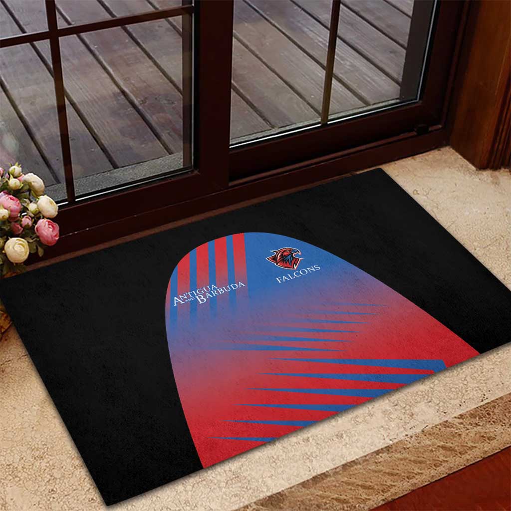 Antigua and Barbuda Cricket Rubber Doormat Falcons Unstoppable - Wonder Print Shop